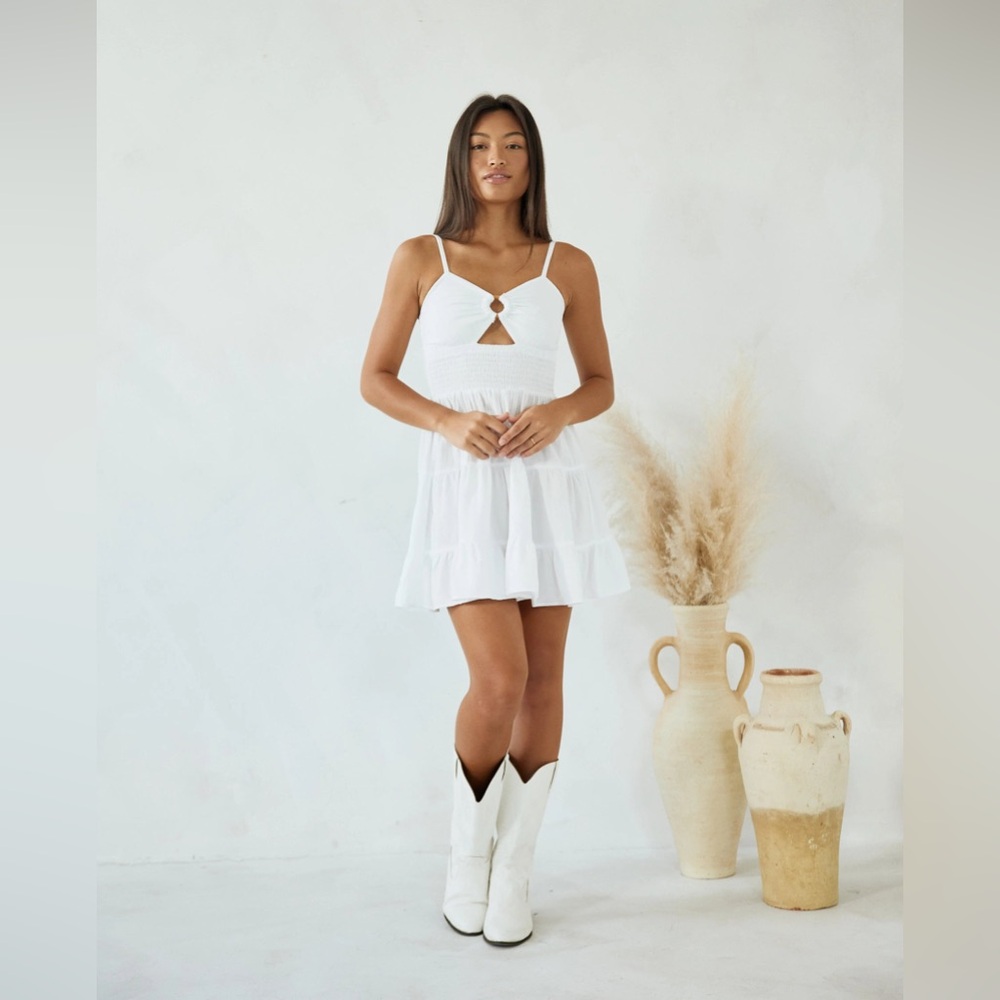 NWT Blanco by Nature Kattia Dress, White, Size M